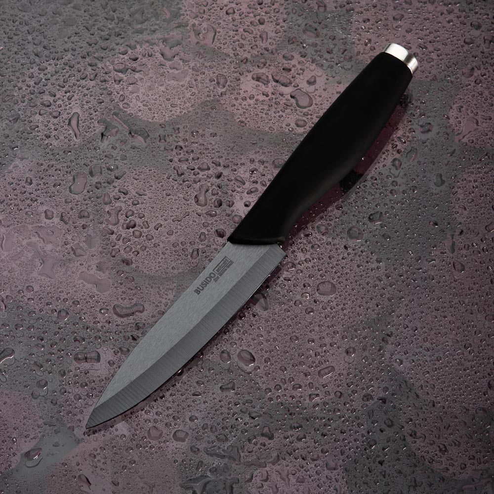 SATOSHI Бусидо Нож кухонный керамический, черный, 10см, арт.№ 803-106