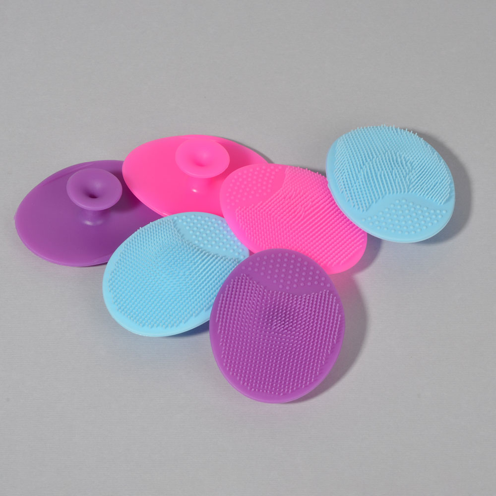 ЮНИLOOK Щеточка для умывания, силикон, 6,5х5см, 3 цвета, арт.№ 357-207