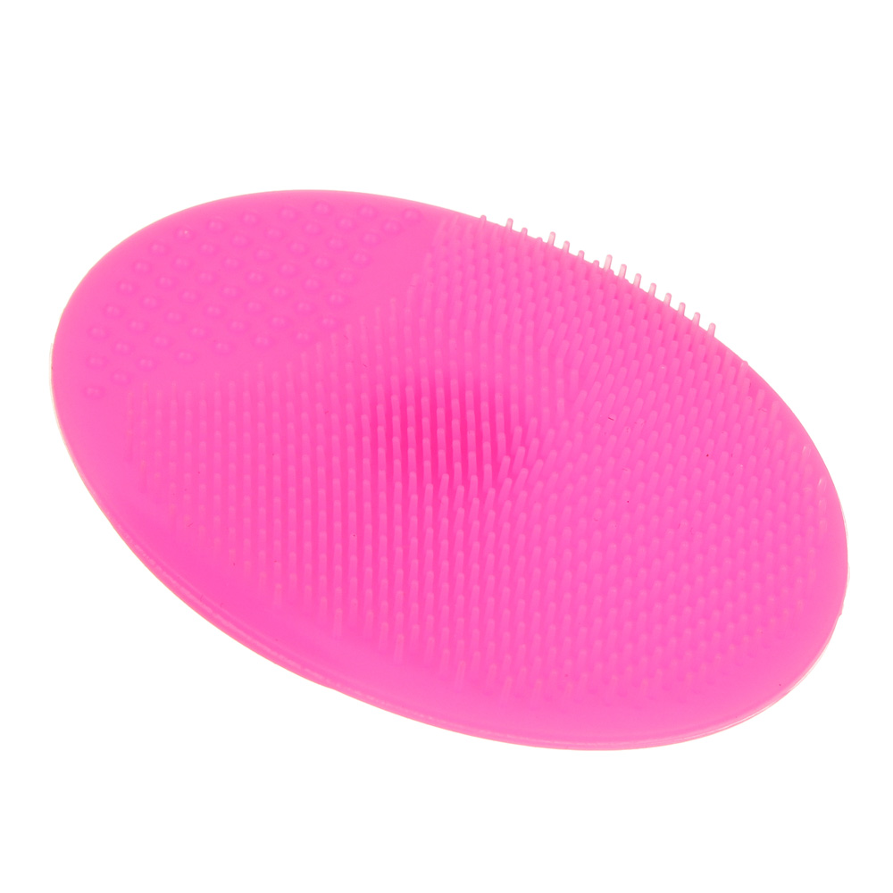 ЮНИLOOK Щеточка для умывания, силикон, 6,5х5см, 3 цвета, арт.№ 357-207