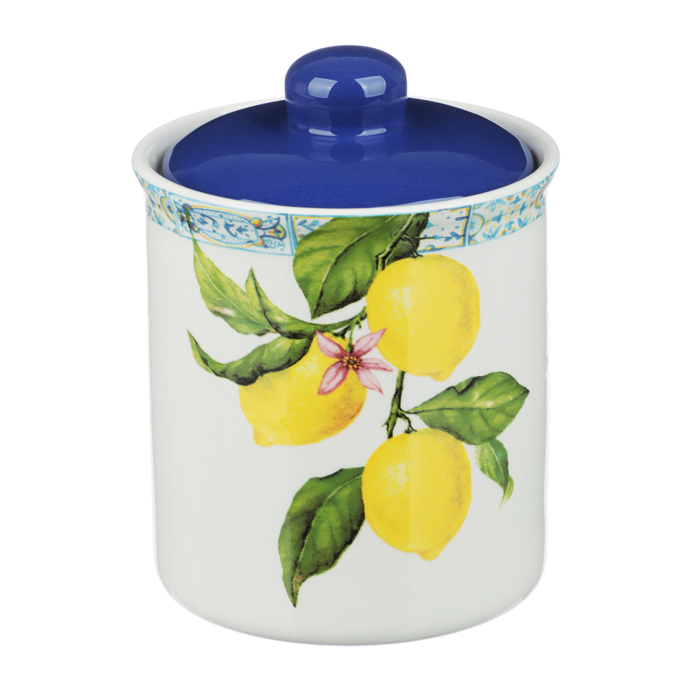 MILLIMI Лимоны Банка для хранения, 550мл, 10х13см, керамика, арт.№ 824-533