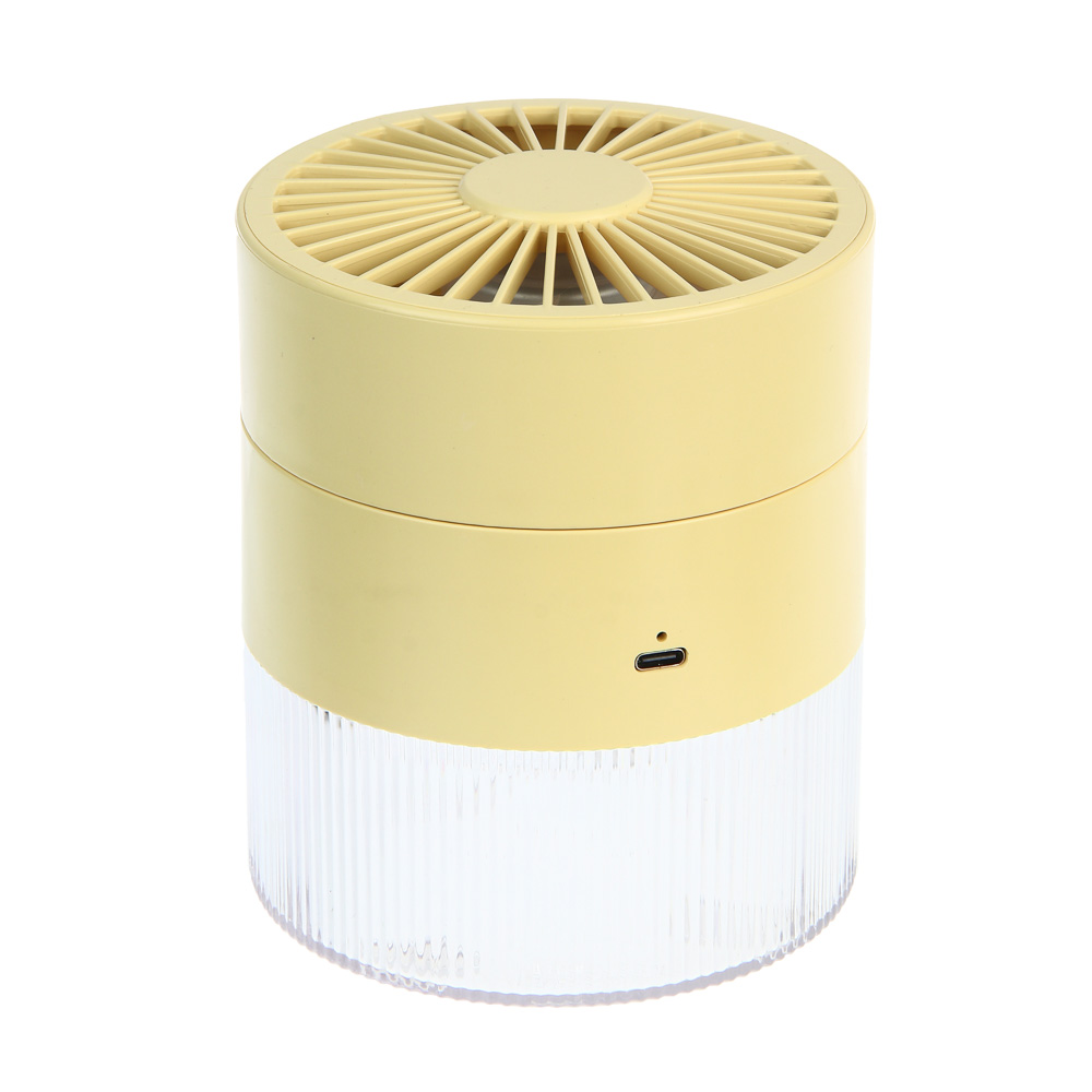 Вентилятор с увлажнителем тм LEBEN 3.7в/1200мАч, 350мл, d11см, USB-кабель, цвет в ассортименте, арт.№ 243-026