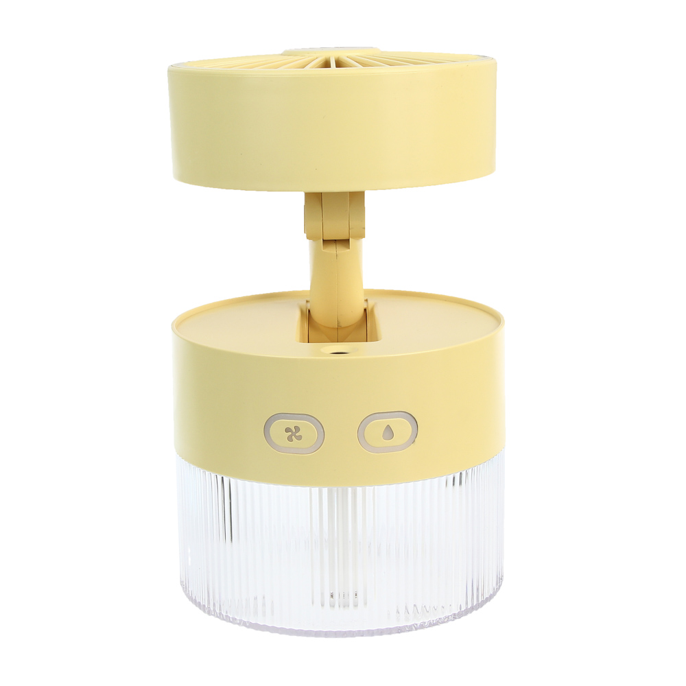 Вентилятор с увлажнителем тм LEBEN 3.7в/1200мАч, 350мл, d11см, USB-кабель, цвет в ассортименте, арт.№ 243-026