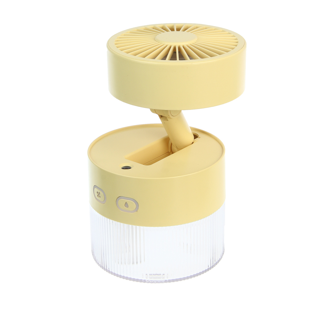 Вентилятор с увлажнителем тм LEBEN 3.7в/1200мАч, 350мл, d11см, USB-кабель, цвет в ассортименте, арт.№ 243-026