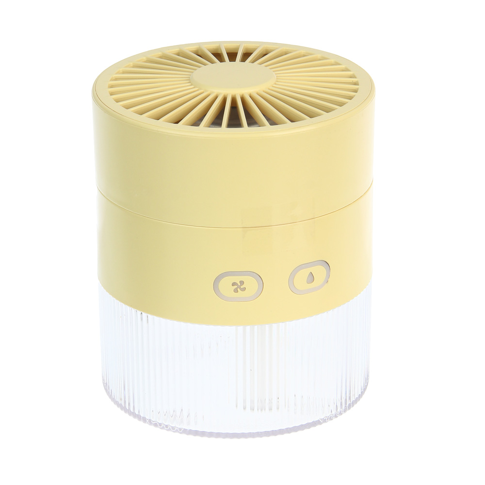 Вентилятор с увлажнителем тм LEBEN 3.7в/1200мАч, 350мл, d11см, USB-кабель, цвет в ассортименте, арт.№ 243-026