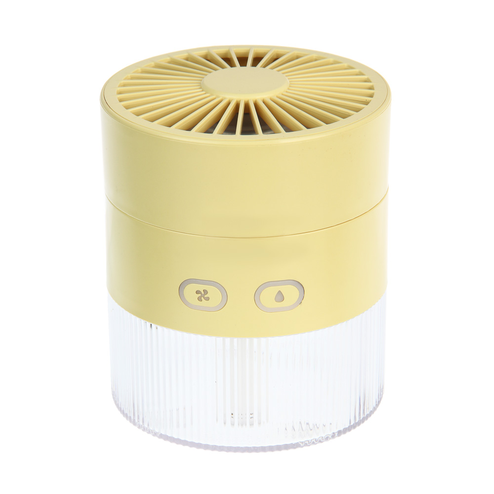 Вентилятор с увлажнителем тм LEBEN 3.7в/1200мАч, 350мл, d11см, USB-кабель, цвет в ассортименте, арт.№ 243-026