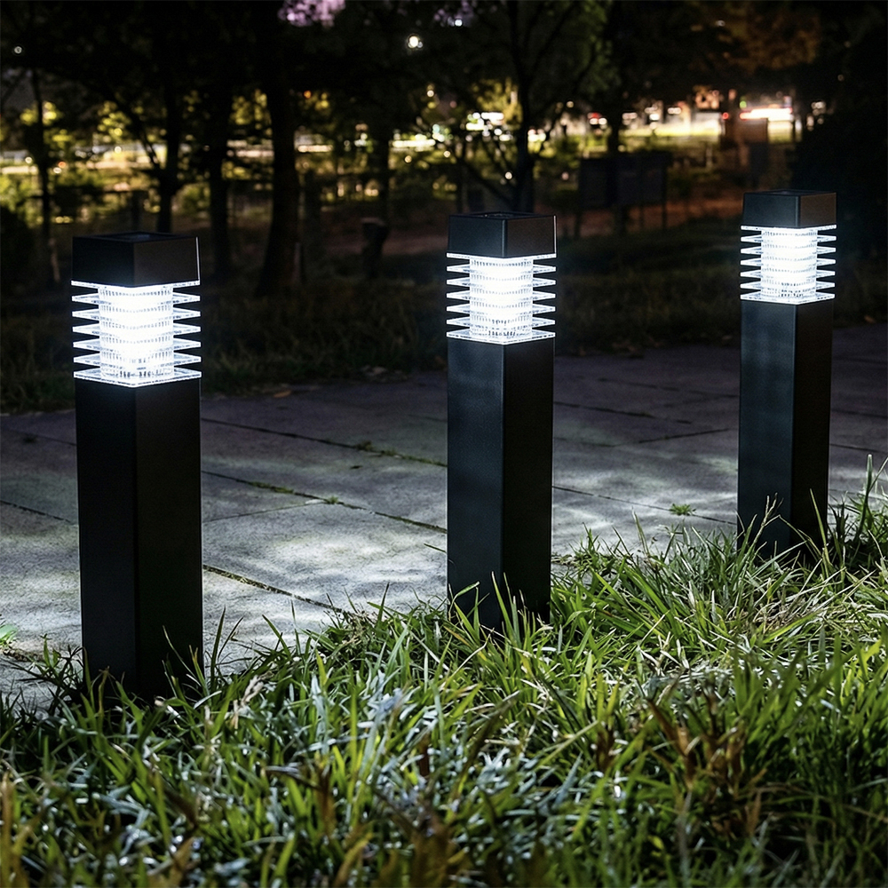 Светильник садовый на солн. батарее тм INBLOOM, 6х6х38,5см,1LED, белый, AAA100mAh Ni-MH, 1реж.,PP, арт.№ 475-348