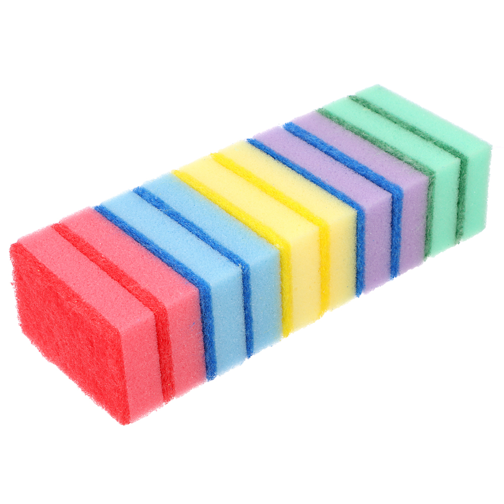 VETTA Набор губок для мытья посуды "Премиум" 10шт, 9х6,5х2,5см, арт.№ 441-083