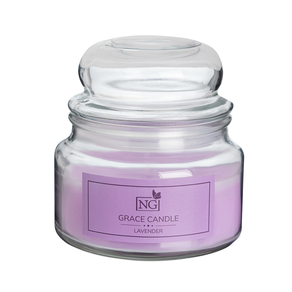 NEW GALAXY Cвеча ароматизированная Grace Candle 170 гр. ваниль, хлопок, лаванда, красные фрукты, арт.№ 778-173