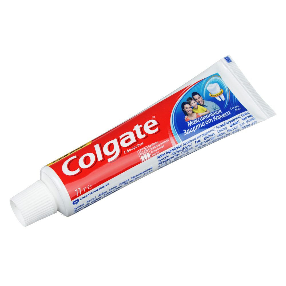 Зубная паста COLGATE Максимальная защита от кариеса Свежая мята, 50мл,арт.188189266/188189275, арт.№ 981-030
