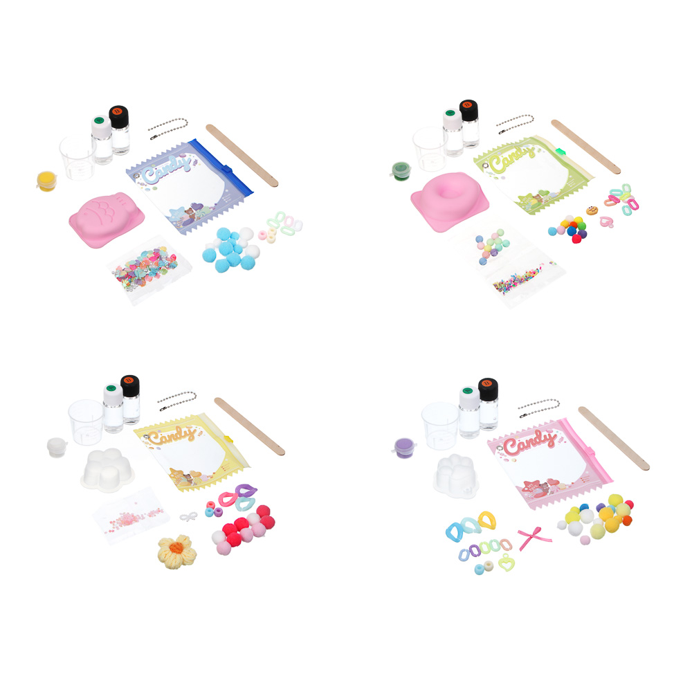 Набор для творчества DIY «Брелок своими руками», 12,5х17,7х3,8см, PVC, TPR, 4 дизайна, арт.№ 283-228