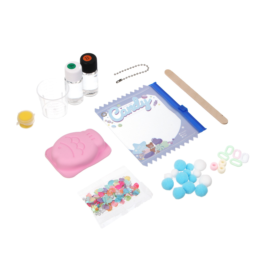 Набор для творчества DIY «Брелок своими руками», 12,5х17,7х3,8см, PVC, TPR, 4 дизайна, арт.№ 283-228