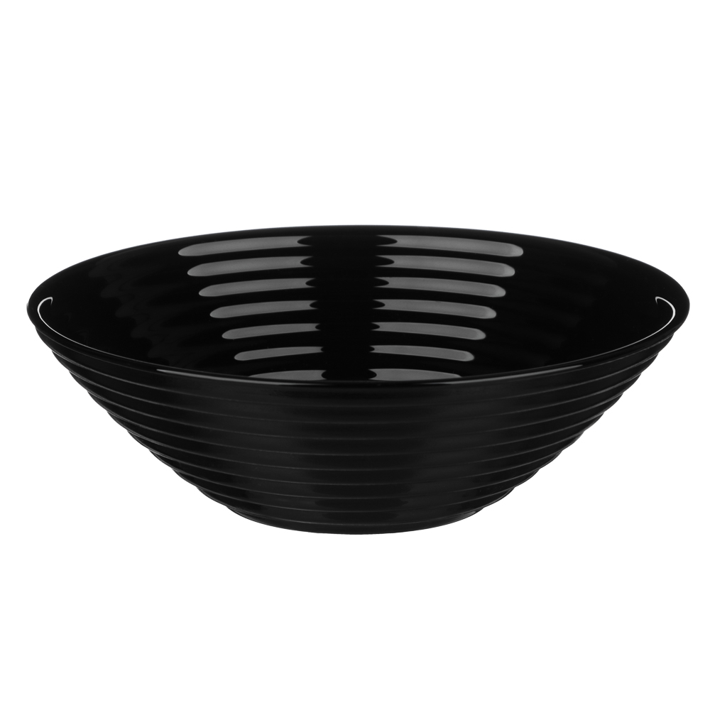 MILLIMI Бароло Салатник 16см черный опаловое стекло, арт.№ 818-382