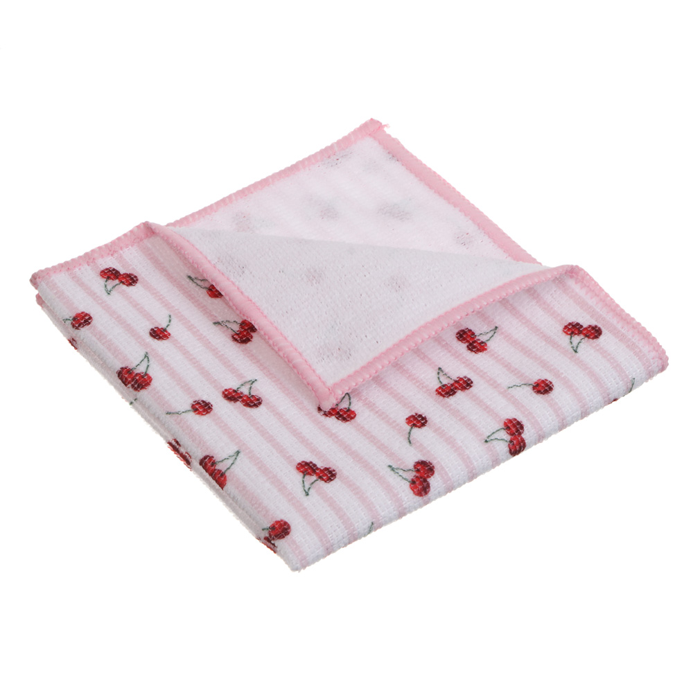 Набор салфеток тм VETTA Черри, 6 шт, 30х30 см, 200г/кв. м., 3 цвета, полиэстер диз2, арт.№ 448-375