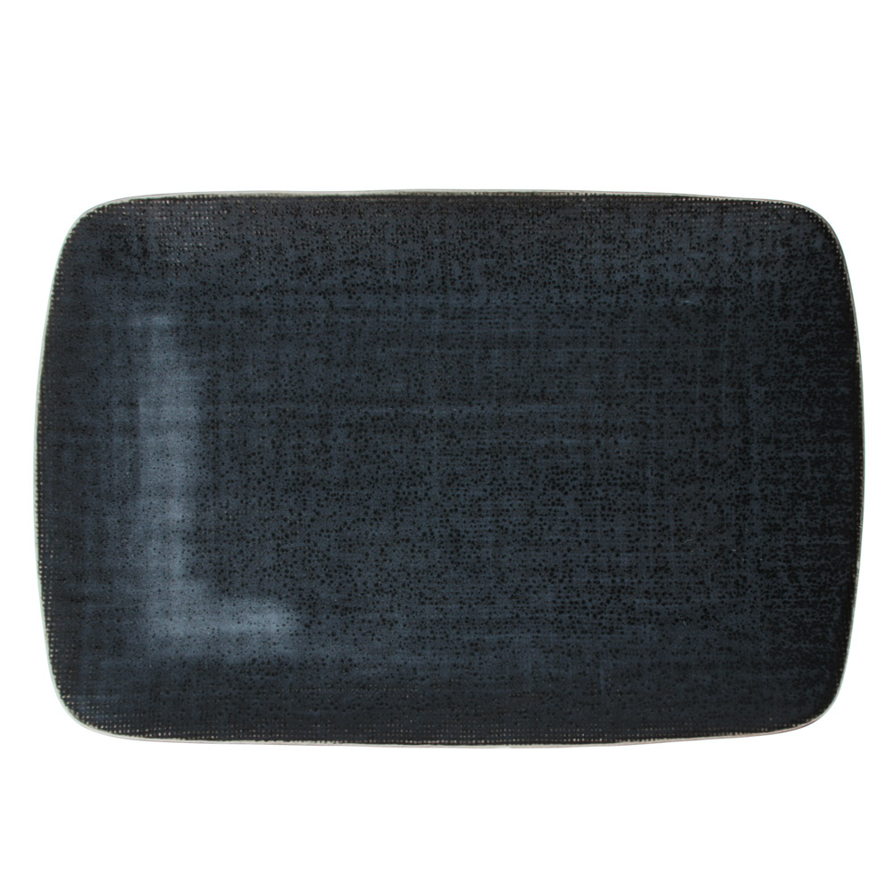 MILLIMI Блэк Джинс Блюдо прямоугольное, 27,5х18х2см, керамика, арт.№ 824-483