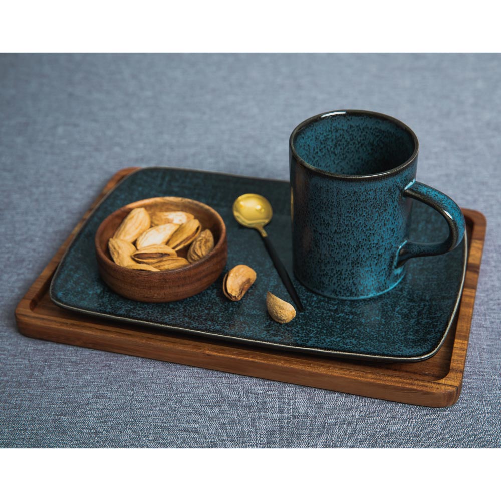 MILLIMI Блэк Джинс Блюдо прямоугольное, 27,5х18х2см, керамика, арт.№ 824-483