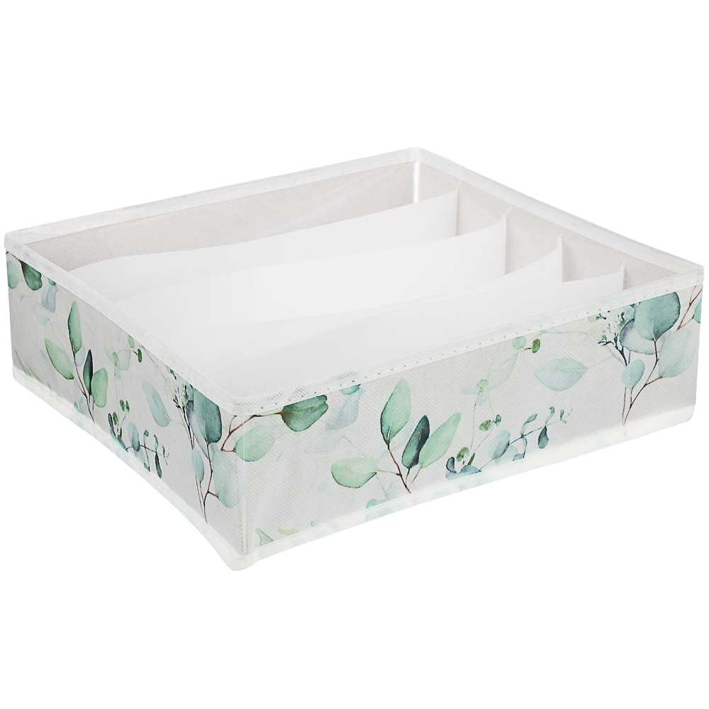 VETTA Рио-де-Жанейро Органайзер для мелочей 30х30х10см, без крышки, 5 секций, спанбонд, 2 дизайна, арт.№ 457-762