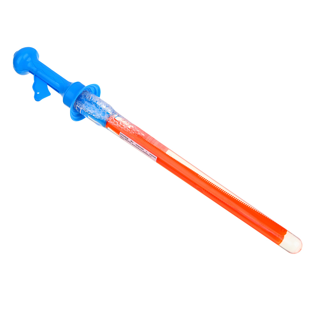 ИГРОЛЕНД Мыльные пузыри гигантские с кнопкой, 120мл,ABS,PVC, мыльный р-р, 6х45х6см, 4 цвета, арт.№ 460-003