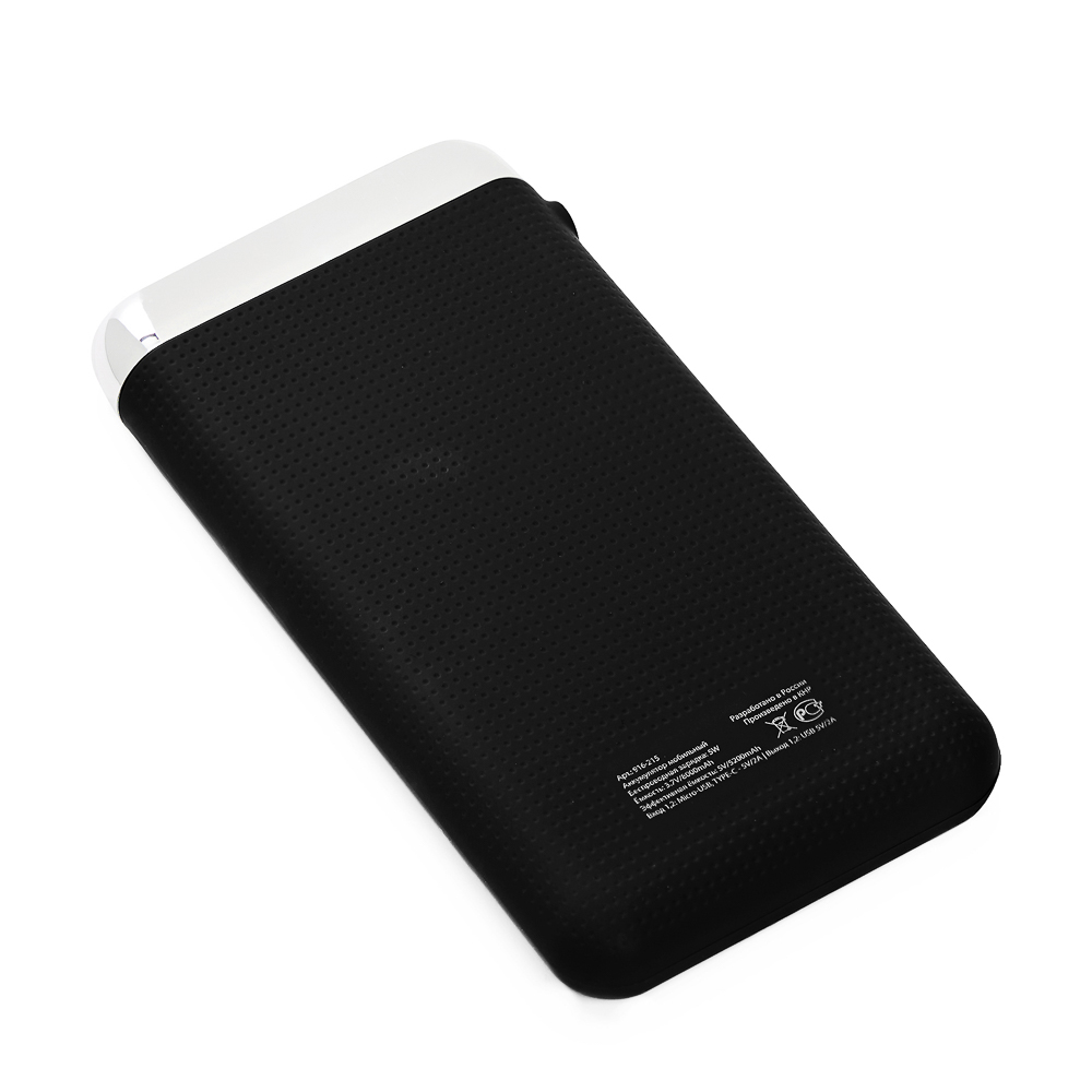 FORZA КИРЯ Аккумулятор мобильный беспроводной, 8000 мАч, 2USB, 2А, прорезиненный, пластик, 3 цвета, арт.№ 916-391