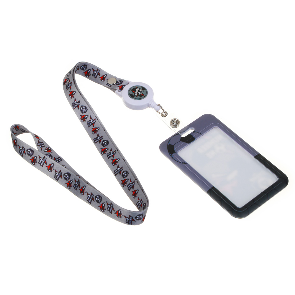 Намбер Ван Чехол для карты, бейджа, пропуска, 11x7см, жесткий ПВХ, на шнурке, арт.№ 253-001