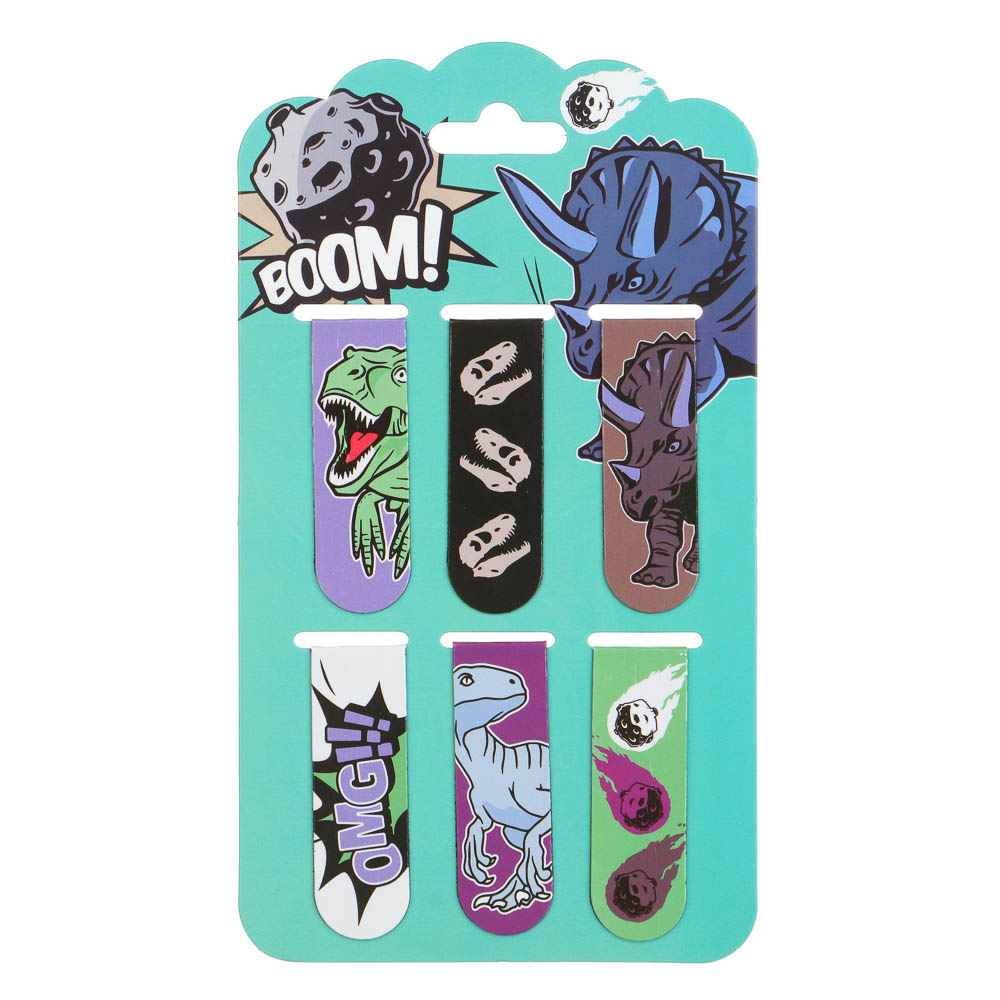 Древний Мир Набор закладок магнитных, 6 штук, размер закладки 12Х1,9см, упаковка 18,3Х10,3см, арт.№ 235-011