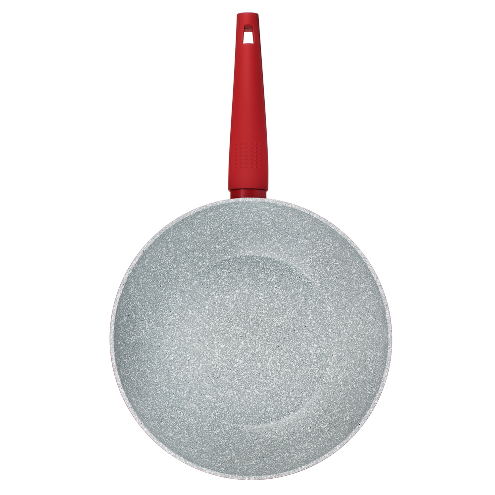 SATOSHI Верден Сотейник-вок литой d=26см, антипригарное покрытие мрамор, индукция, арт.№ 846-467