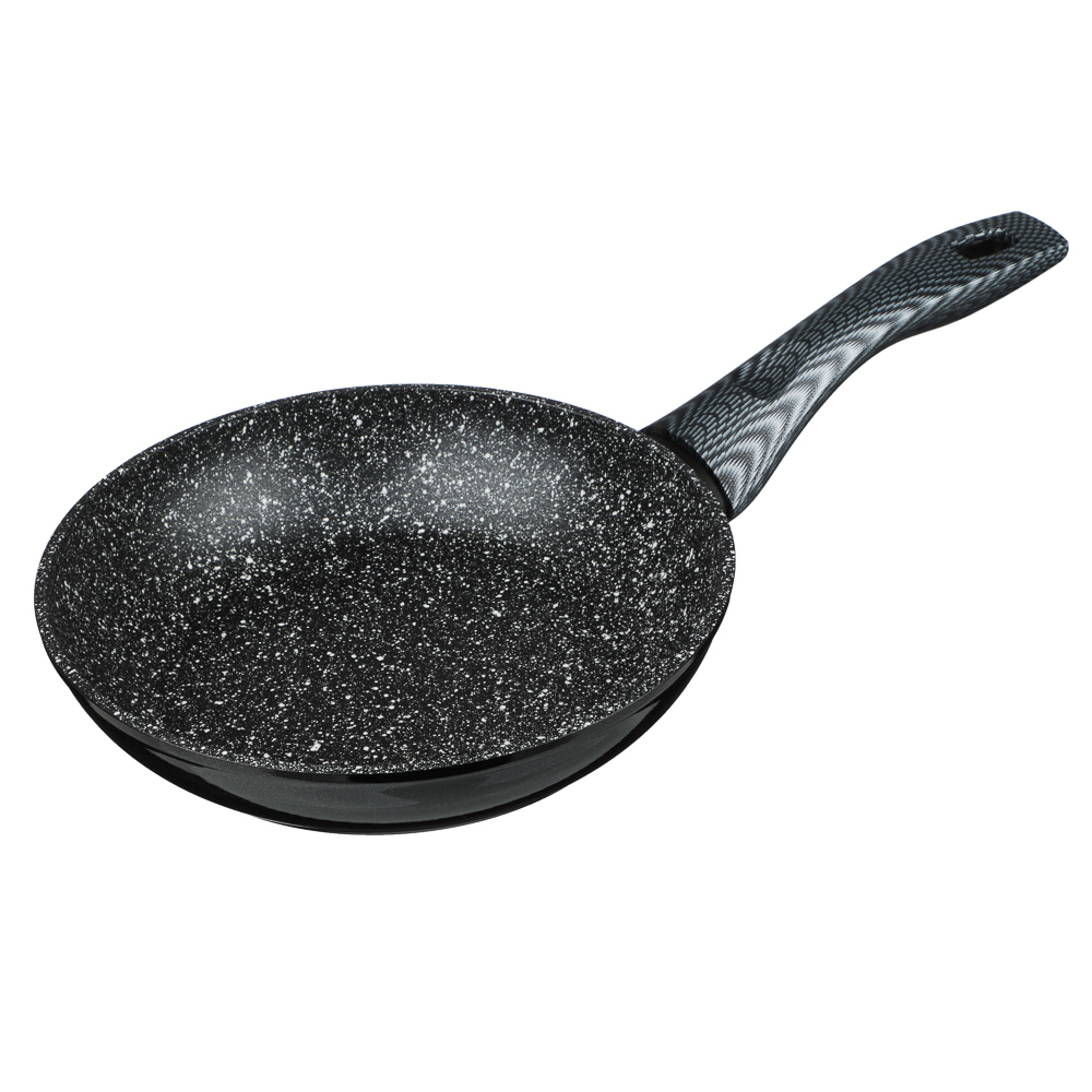 SATOSHI Карбон Сковорода литая d20см, антипригарное покрытие Мрамор, индукция, арт.№ 846-451