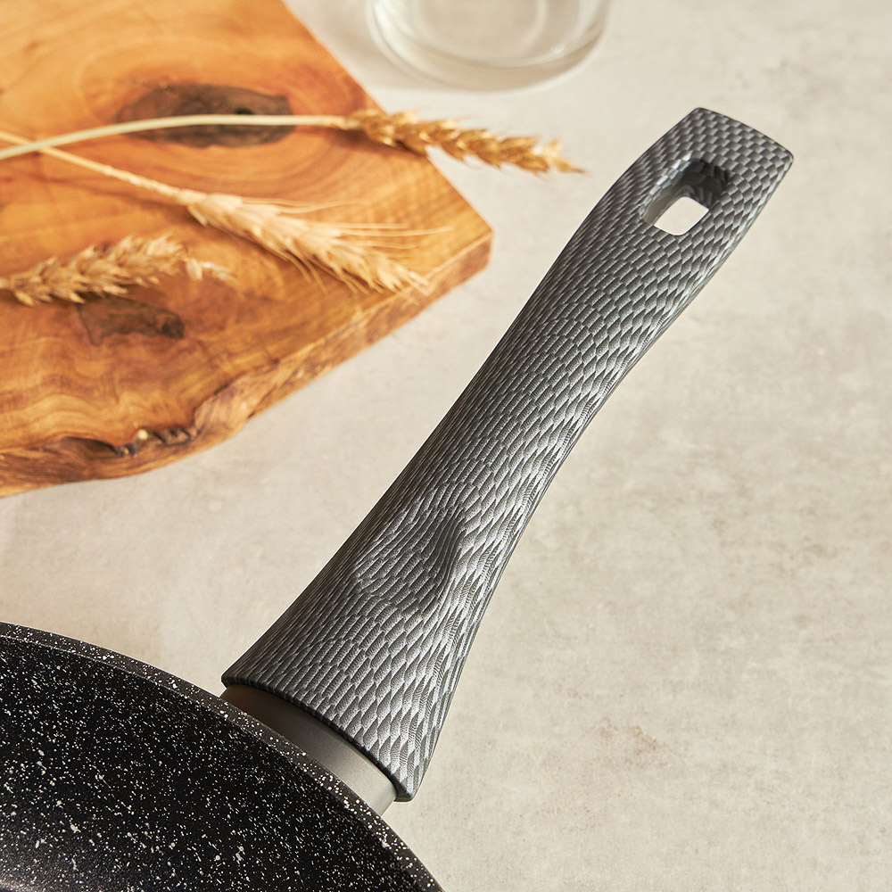 SATOSHI Карбон Сковорода литая d20см, антипригарное покрытие Мрамор, индукция, арт.№ 846-451