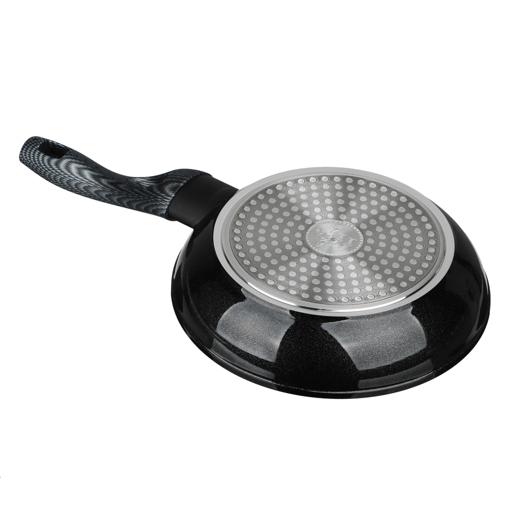 SATOSHI Карбон Сковорода литая d20см, антипригарное покрытие Мрамор, индукция, арт.№ 846-451