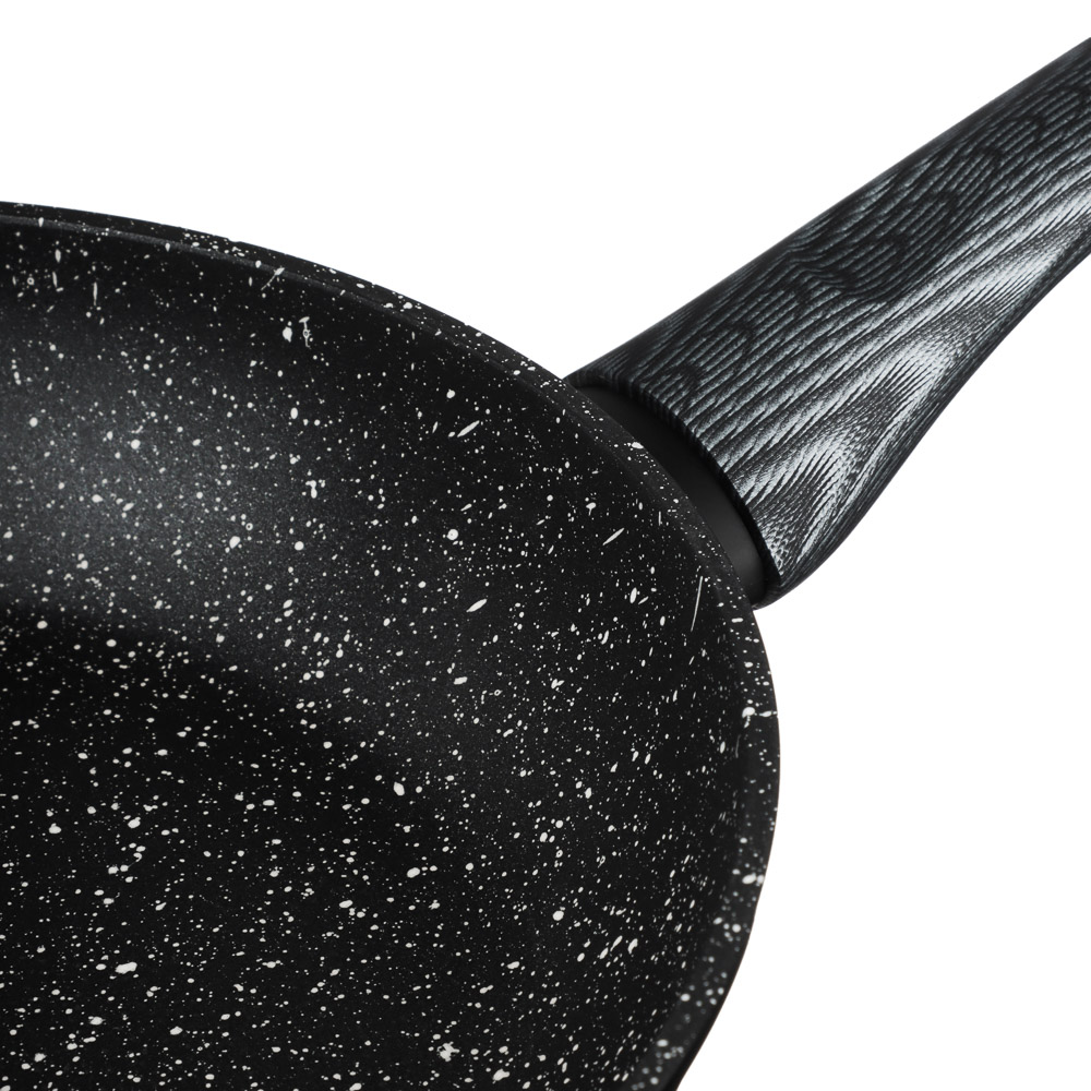 SATOSHI Карбон Сковорода литая d24см, антипригарное покрытие Мрамор, индукция, арт.№ 846-452