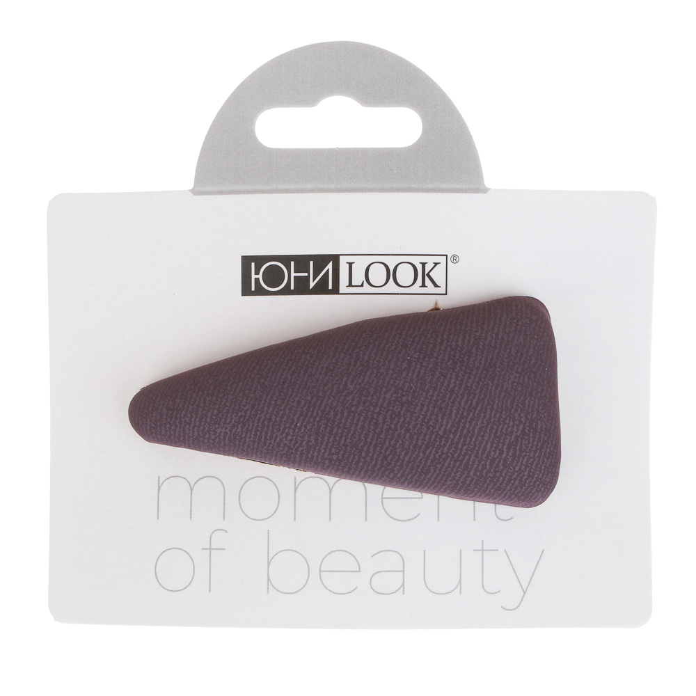 ЮНИLOOK Зажим для волос, 6,8см, сплав, PU, 4 цвета, ACS-21, арт.№ 321-005