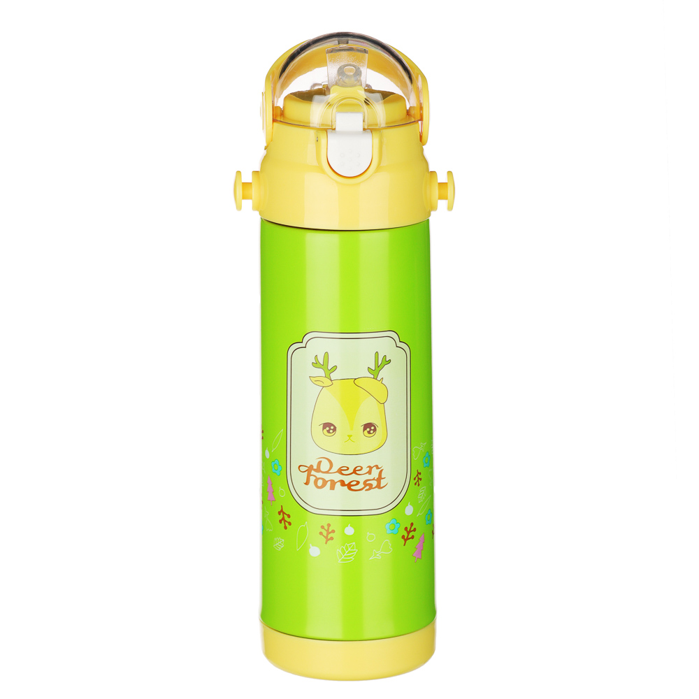 SATOSHI Термос 500мл, с трубочкой и герметичной крышкой, нерж. сталь,SL-530, арт.№ 841-780