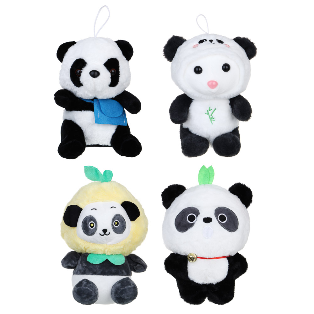 ИГРОЛЕНД Игрушка мягкая "Пандочка", 20 см, полиэстер, 4 вида, арт.№ 264-425