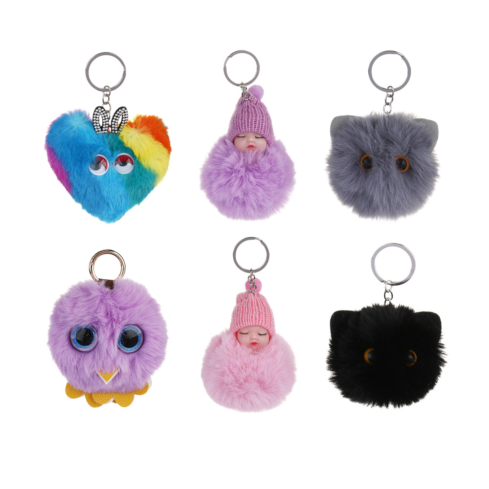 ИГРОЛЕНД Игрушка мягкая "Подвеска Милаш", до 10 см, полиэстер, 4 вида, арт.№ 264-429