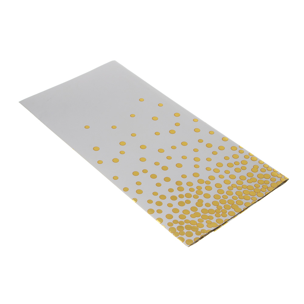 Скатерть одноразовая тм Fntastic, 136*180 см, 2,1 мкм, пластиковая пленка, фольгированный слой, арт.№ 530-395