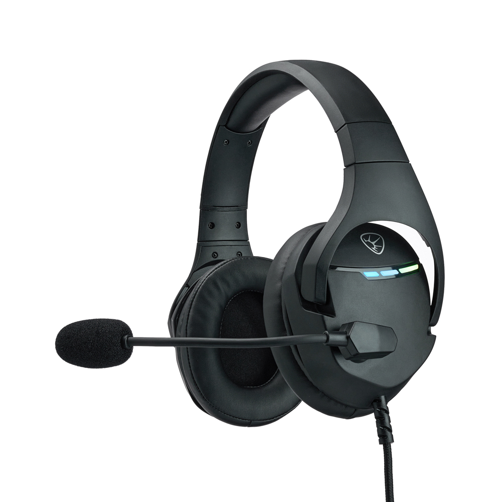 Наушники проводные с микрофоном игровые BY Dzingasa USB 3,2 м, VS7.1, настраиваемая RGB подсветка, арт.№ 410-090