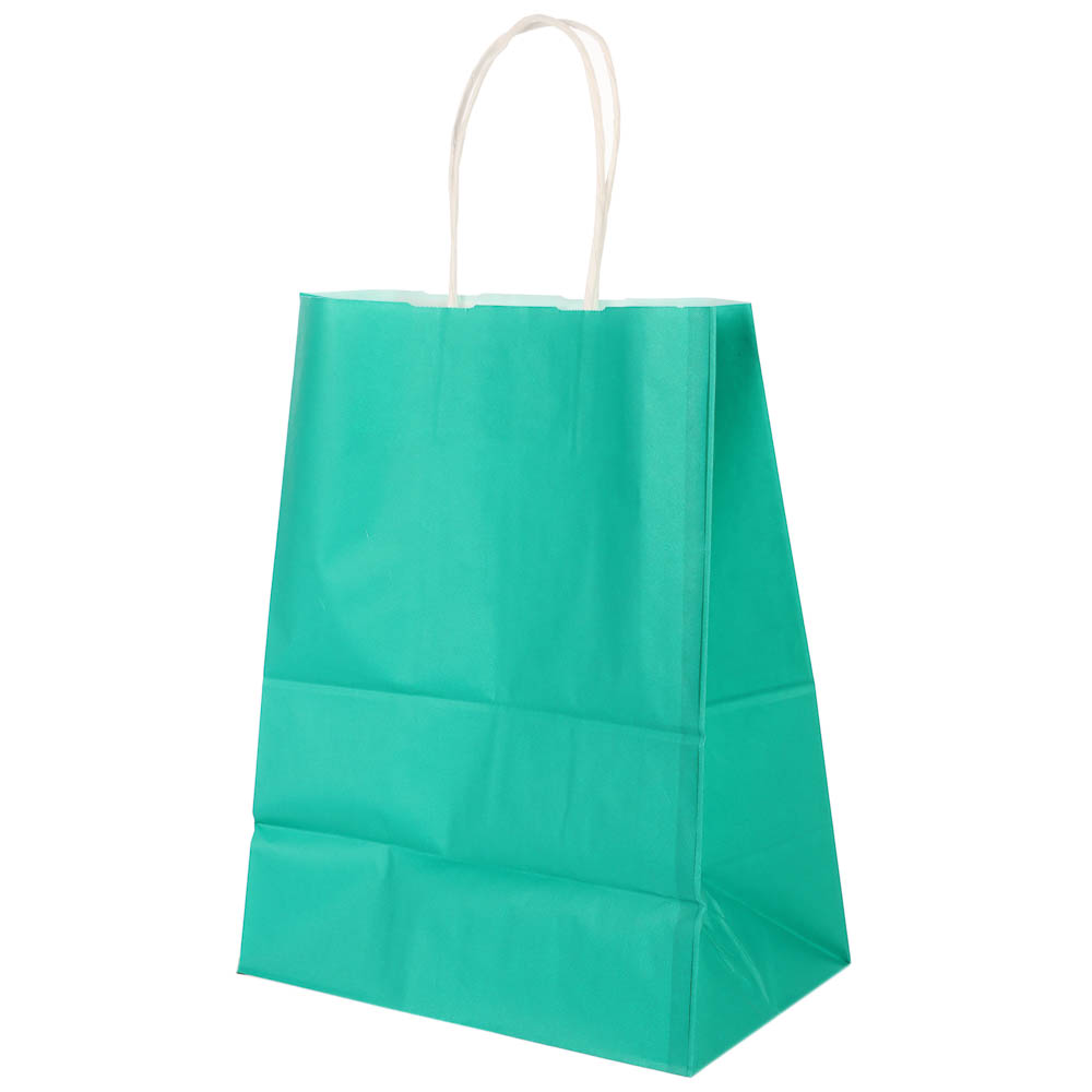 Пакет подарочный с кручеными ручками L 24x14x30см, 2 цвета: розовый/зеленый в асс, арт.№ 507-505