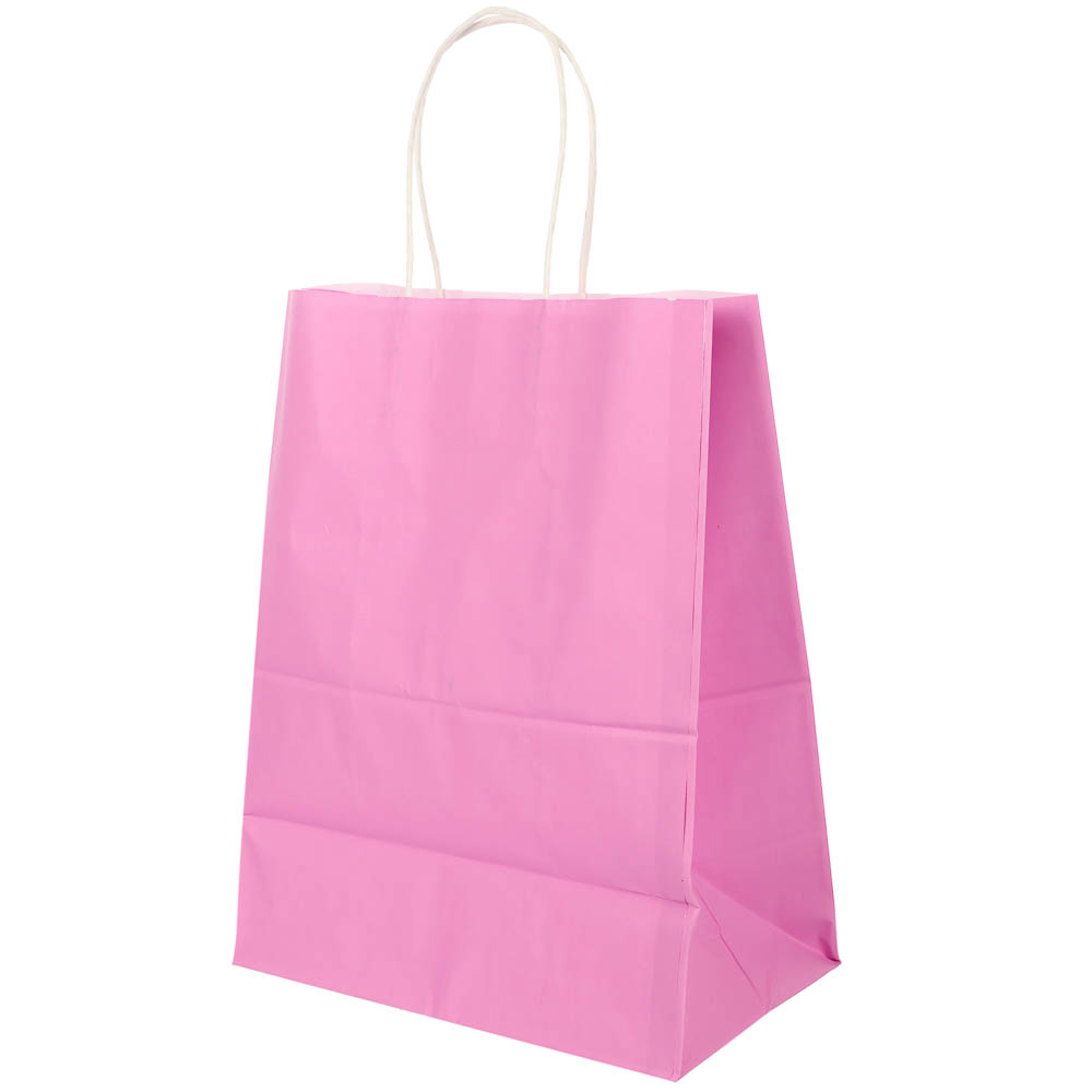 Пакет подарочный с кручеными ручками L 24x14x30см, 2 цвета: розовый/зеленый в асс, арт.№ 507-505