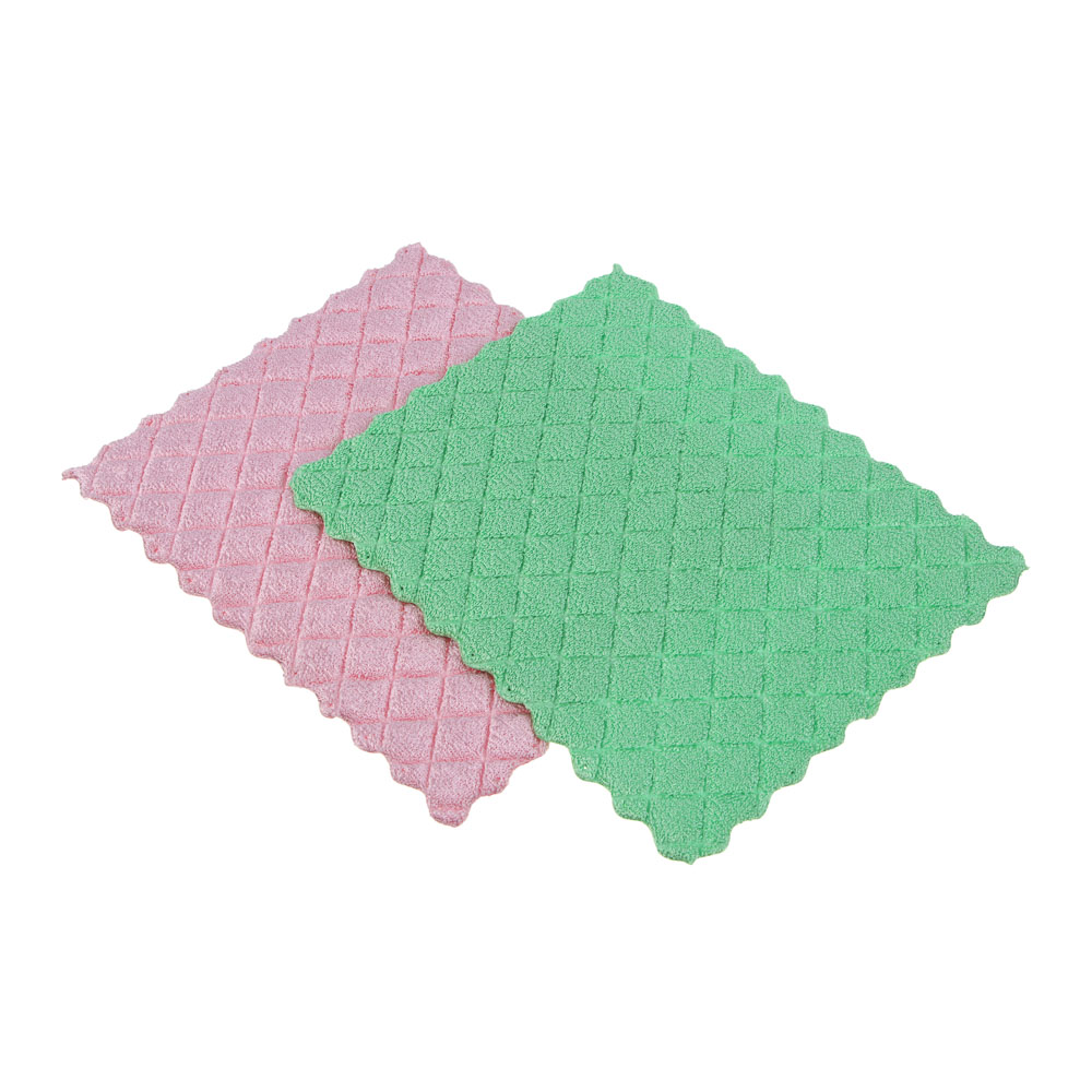 BY Русские Супергерои Салфетки губчатые, набор 2 шт., 16х19 см, микрофибра, 420г/м2, арт.№ 448-330