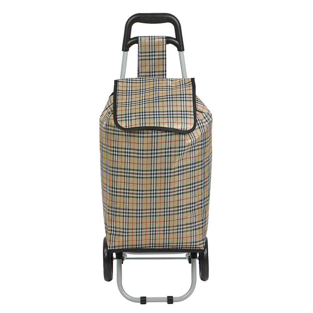 Тележка + сумка, до 30кг тм VETTA, 28х32х92см, 32л, брезент, колеса ЭВА d15см, арт.№ 467-016