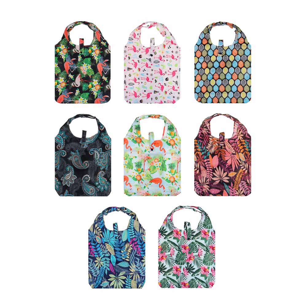 VETTA Сумка хозяйственная "Стильная", складная, 37x52x10см, 19л, до 8кг, полиэстер, 8 дизайнов, арт.№ 467-055