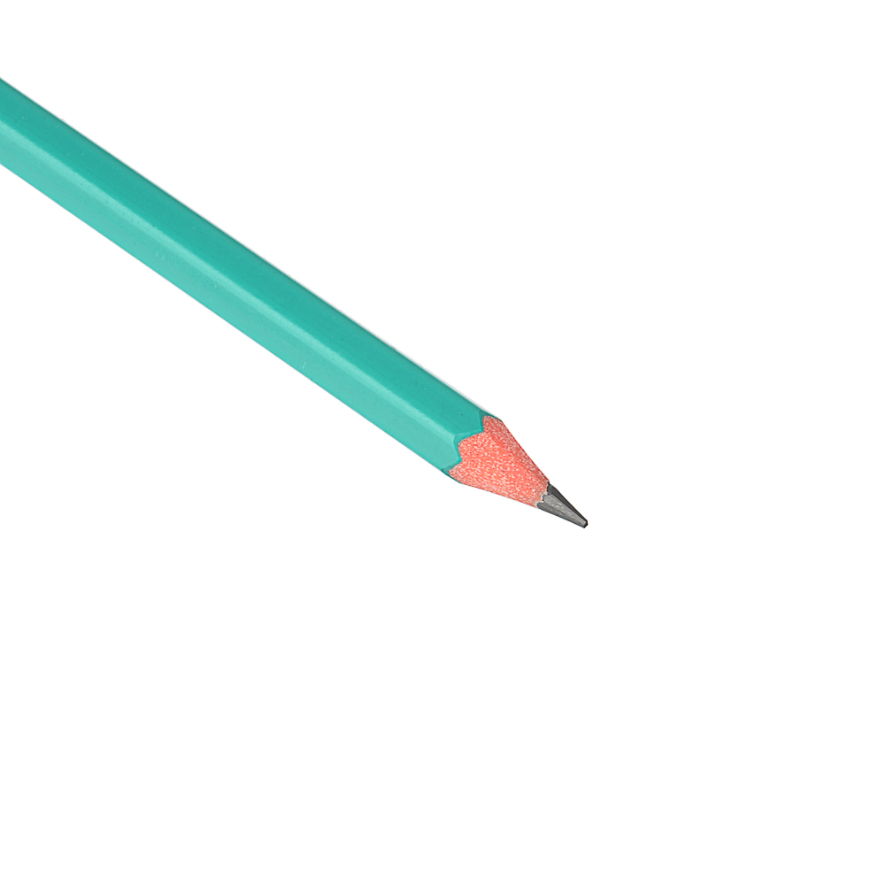 ClipStudio Карандаши чернографитные, 4 штуки, цветной корпус, в пакете с подвесом, арт.№ 525-117