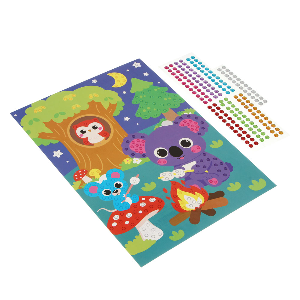 Аппликация из страз ХОББИХИТ, 19х26см, бумага, пластик, арт.№ 281-067