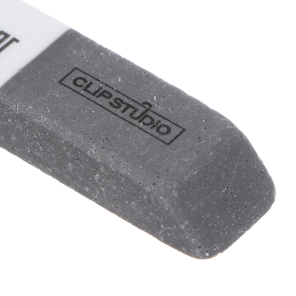 Ластик ClipStudio 6х1,5х1см, скошенный серо-белый, двусторонний, ТПР, инд. штрихкод, арт.№ 607-051