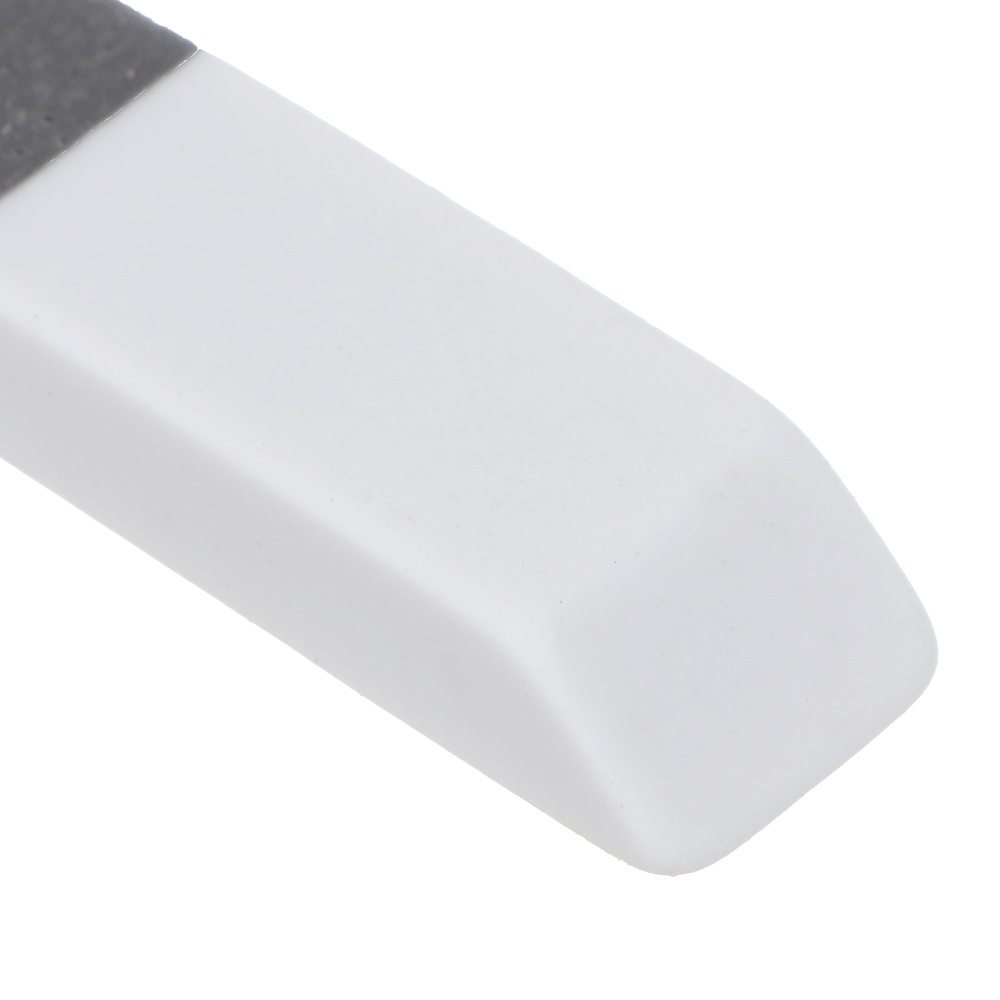 Ластик ClipStudio 6х1,5х1см, скошенный серо-белый, двусторонний, ТПР, инд. штрихкод, арт.№ 607-051