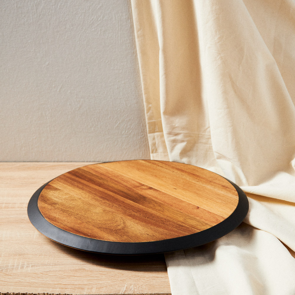 BY COLLECTION Блюдо сервировочное вращающееся акация, 40,6x4,1см, арт.№ 883-085