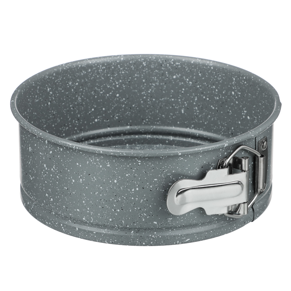 SATOSHI Буко Форма для выпечки круглая разъемная, угл.сталь, 18х6,5см, антиприг. покрытие "Мрамор", арт.№ 849-189