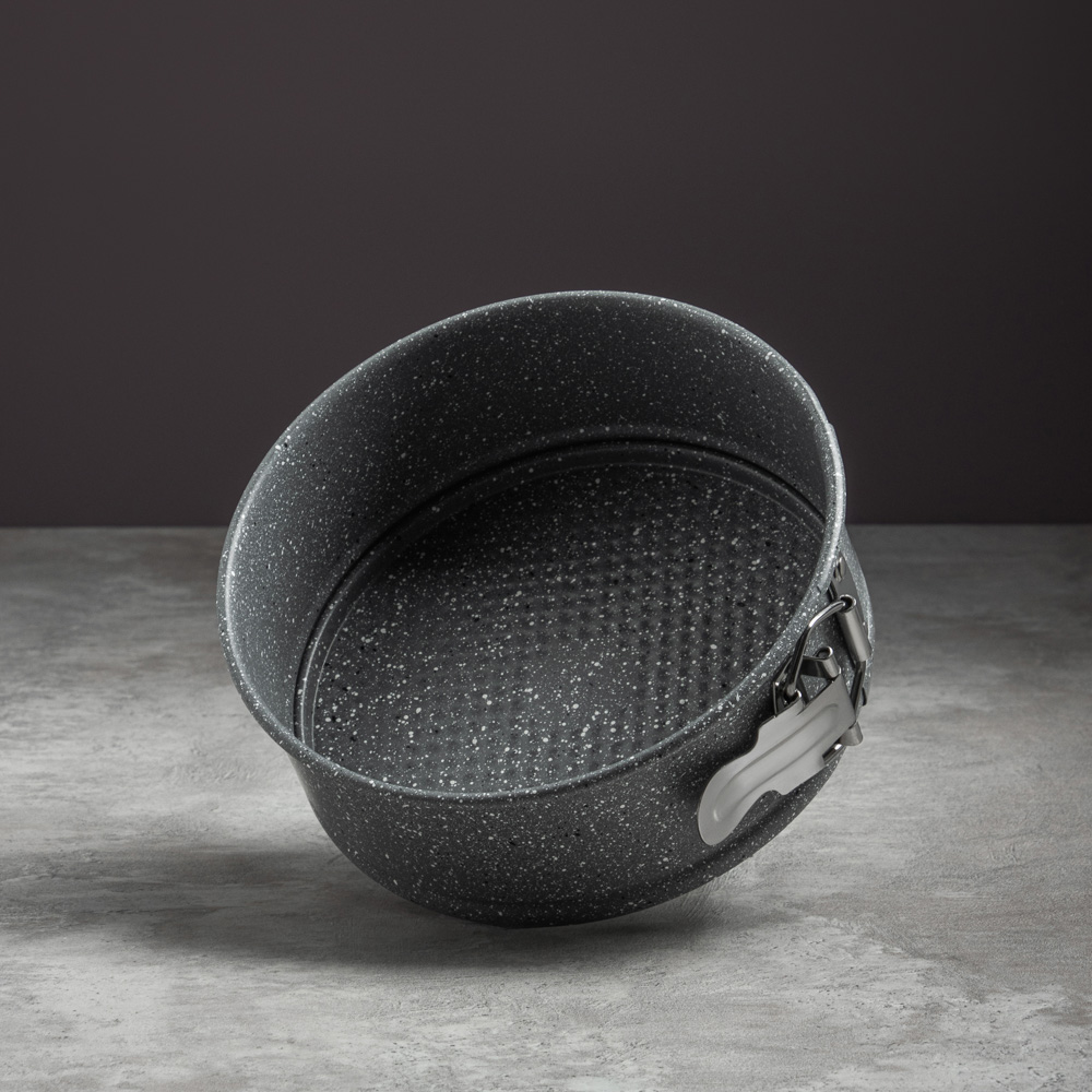 SATOSHI Буко Форма для выпечки круглая разъемная, угл.сталь, 18х6,5см, антиприг. покрытие "Мрамор", арт.№ 849-189