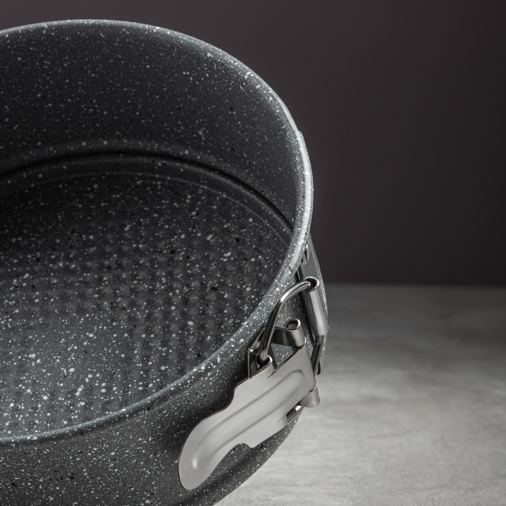 SATOSHI Буко Форма для выпечки круглая разъемная, угл.сталь, 18х6,5см, антиприг. покрытие "Мрамор", арт.№ 849-189