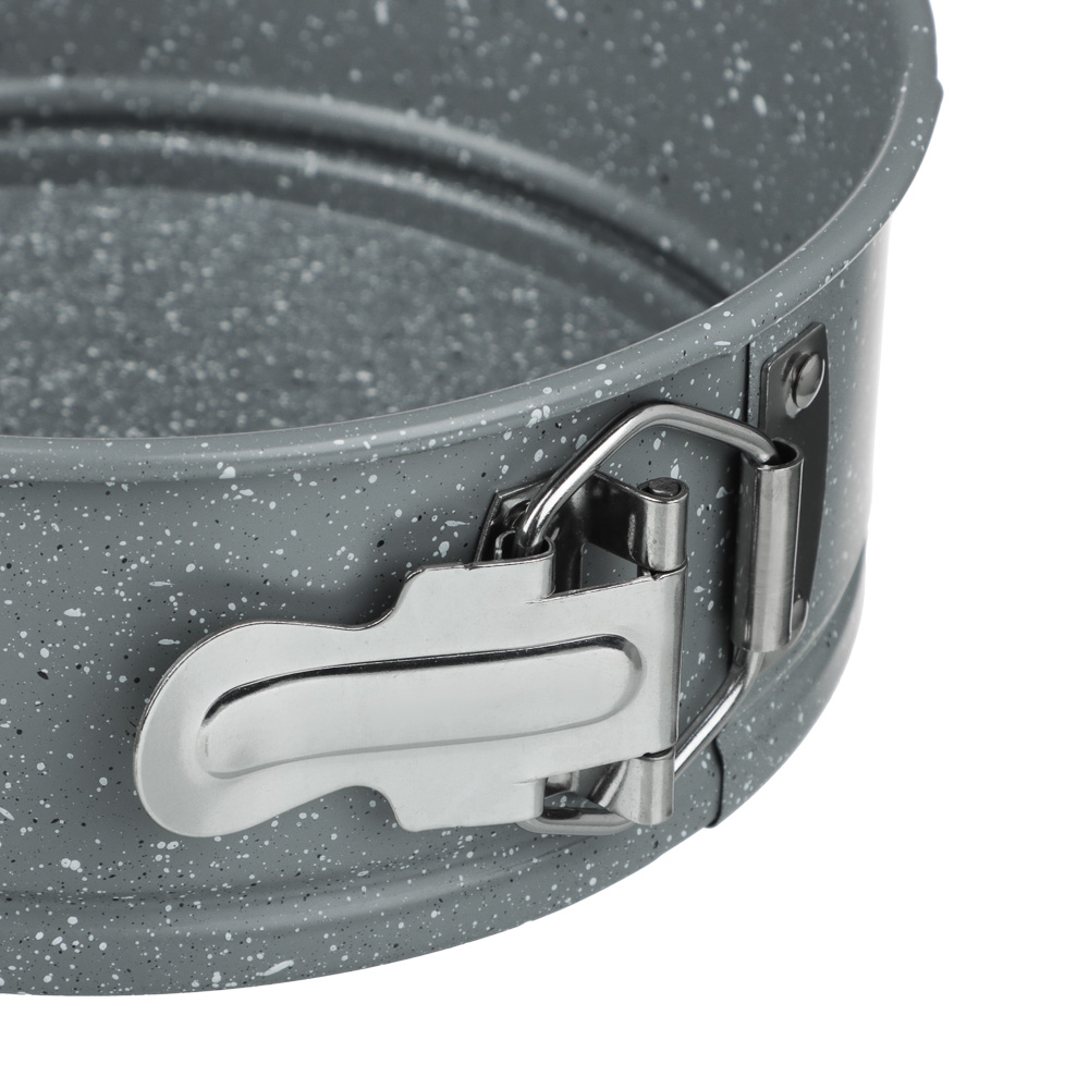 SATOSHI Буко Форма для выпечки круглая разъемная, угл.сталь, 18х6,5см, антиприг. покрытие "Мрамор", арт.№ 849-189