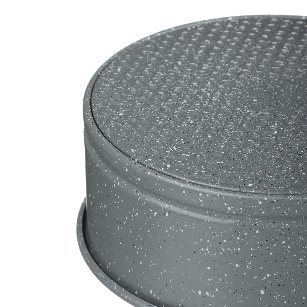 SATOSHI Буко Форма для выпечки круглая разъемная, угл.сталь, 18х6,5см, антиприг. покрытие "Мрамор", арт.№ 849-189